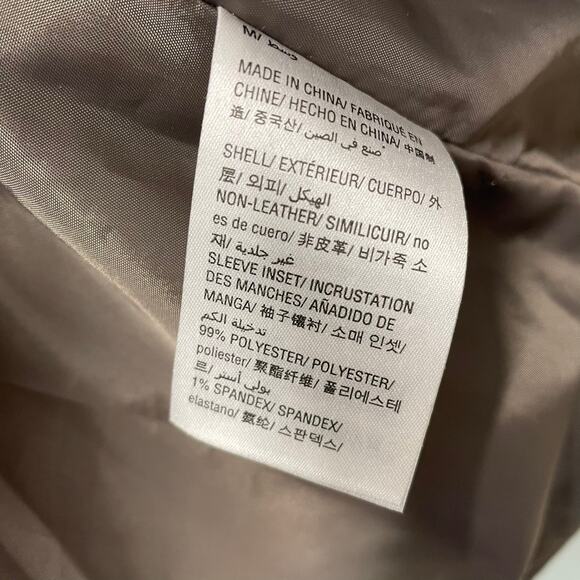 Bar III Vegan Leather Quilted Moto Jacket Gray M - Picture 8 of 8